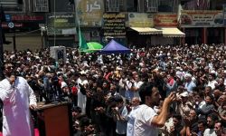 مدينة الصدر تشهد حضور آلاف من أنصار التيار الوطني الشيعي لأداء صلاة الجمعة الموحدة